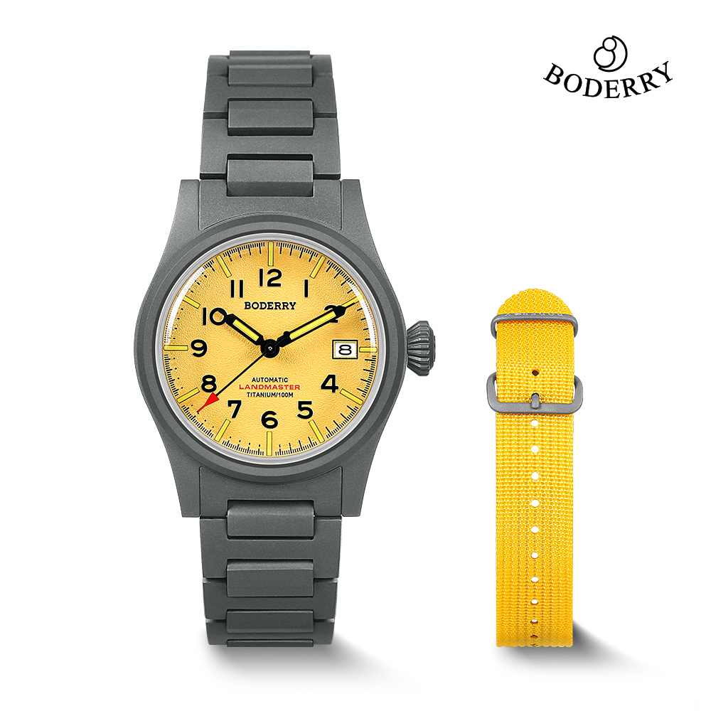 Outdoor Sport Field - Jam Tangan Boderry LANDMASTER Field Titanium
