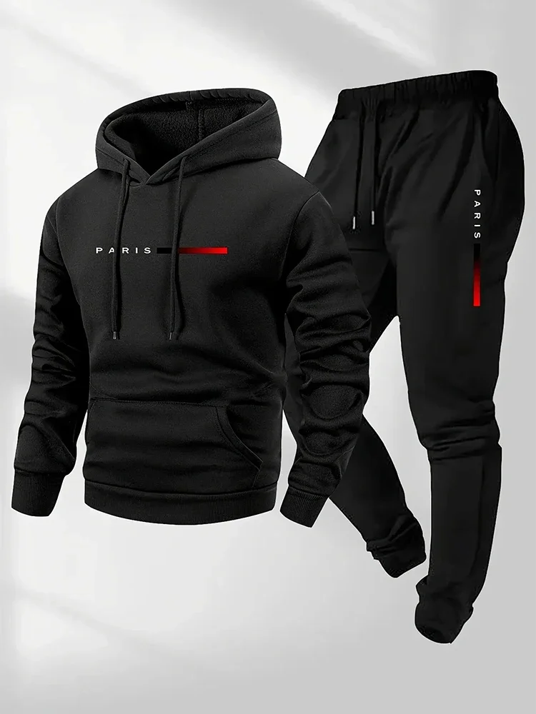 Outdoor Sports Outfit - Setelan Olahraga Kasual Harian Warna Polos