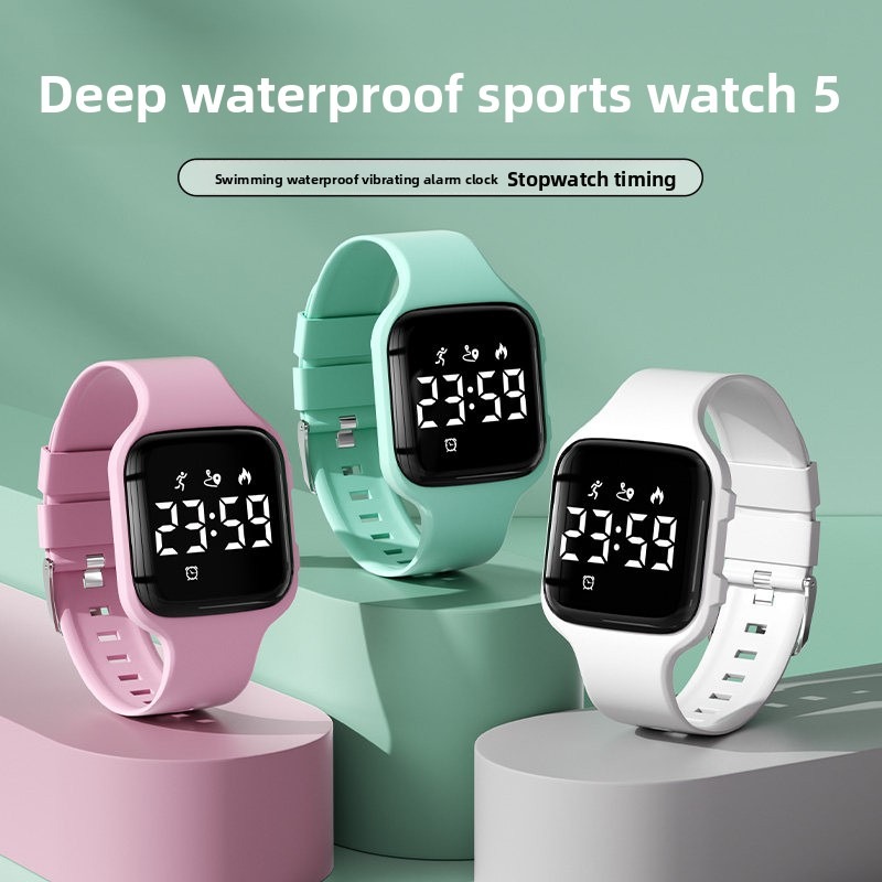 Outdoor Sport Watch - Jam Tangan Pedometer Fitness Lari Malam