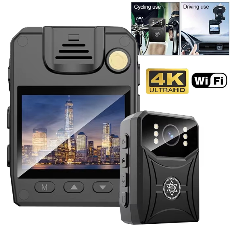 Outdoor Sport Camera - Kamera Polisi Mini 4K Perekam Penegakan
