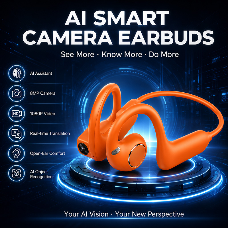 Outdoor Sport Camera - Earphone Pintar Baru 2026 Efek Suara