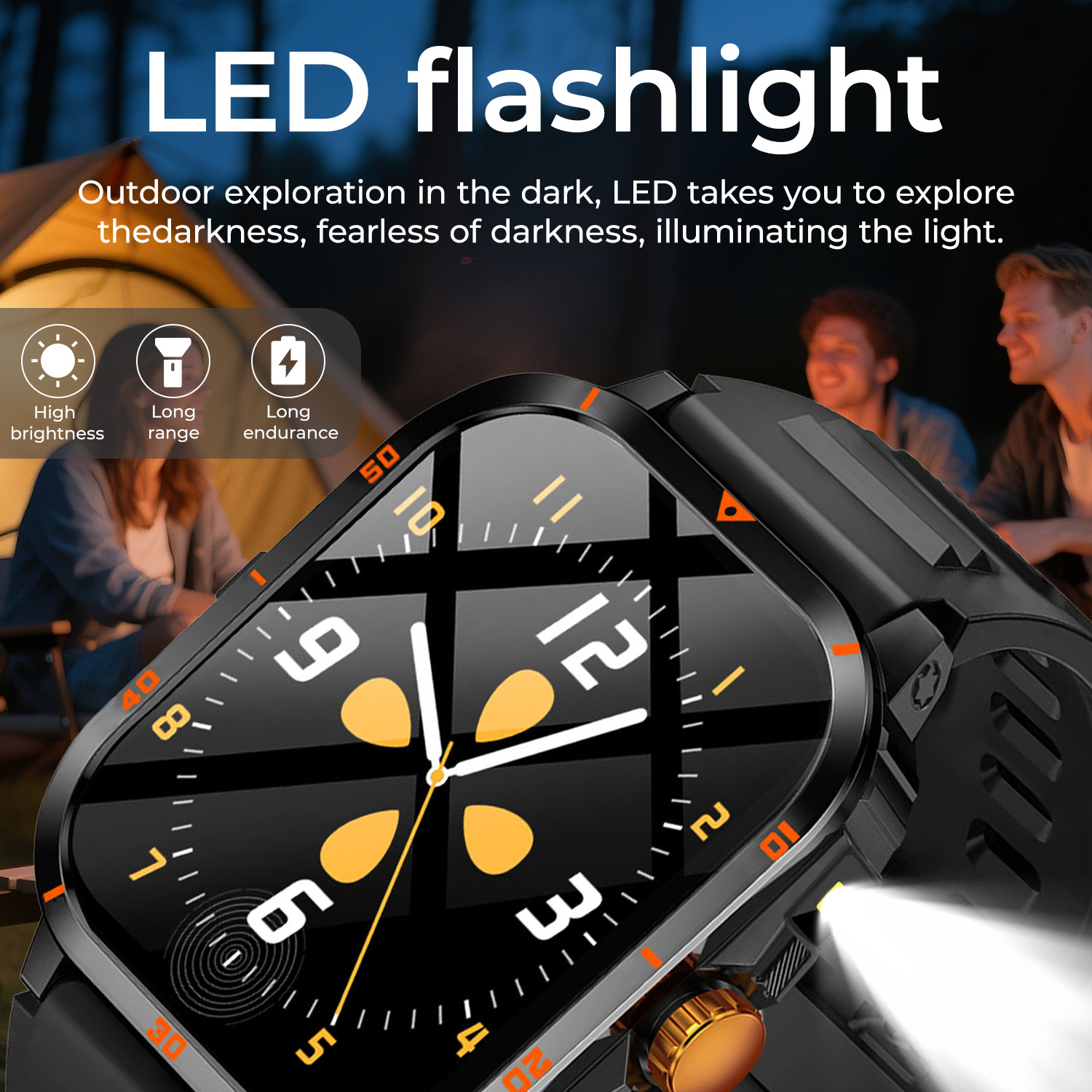 Jam Tangan Pintar Militer 2025 - Outdoor Sport Watch ulasan dan harga