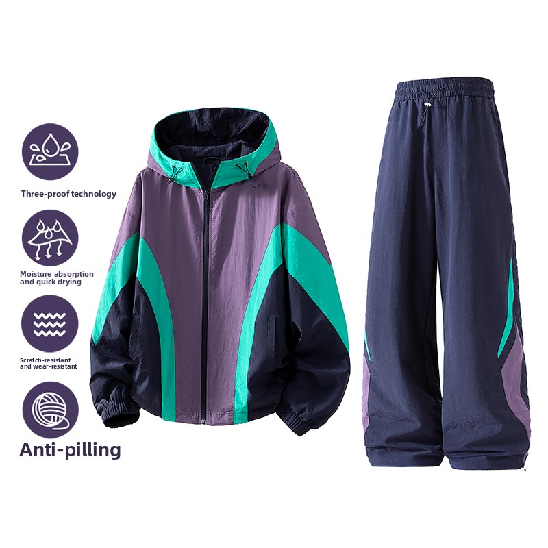 Set jaket pria dua potong untu - Outdoor Sports Outfit ulasan dan harga