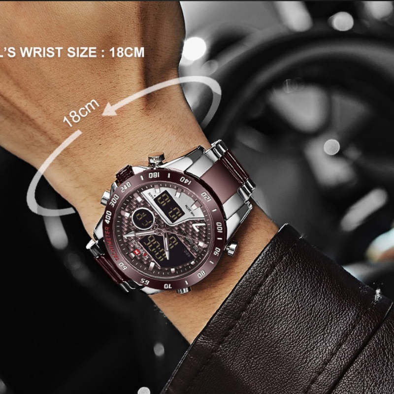 NAVIFORCE Jam Tangan Pria Anal - Outdoor Sport Watch ulasan dan harga