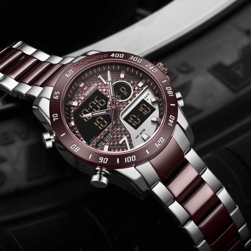 NAVIFORCE Jam Tangan Pria Anal - Outdoor Sport Watch ulasan dan harga