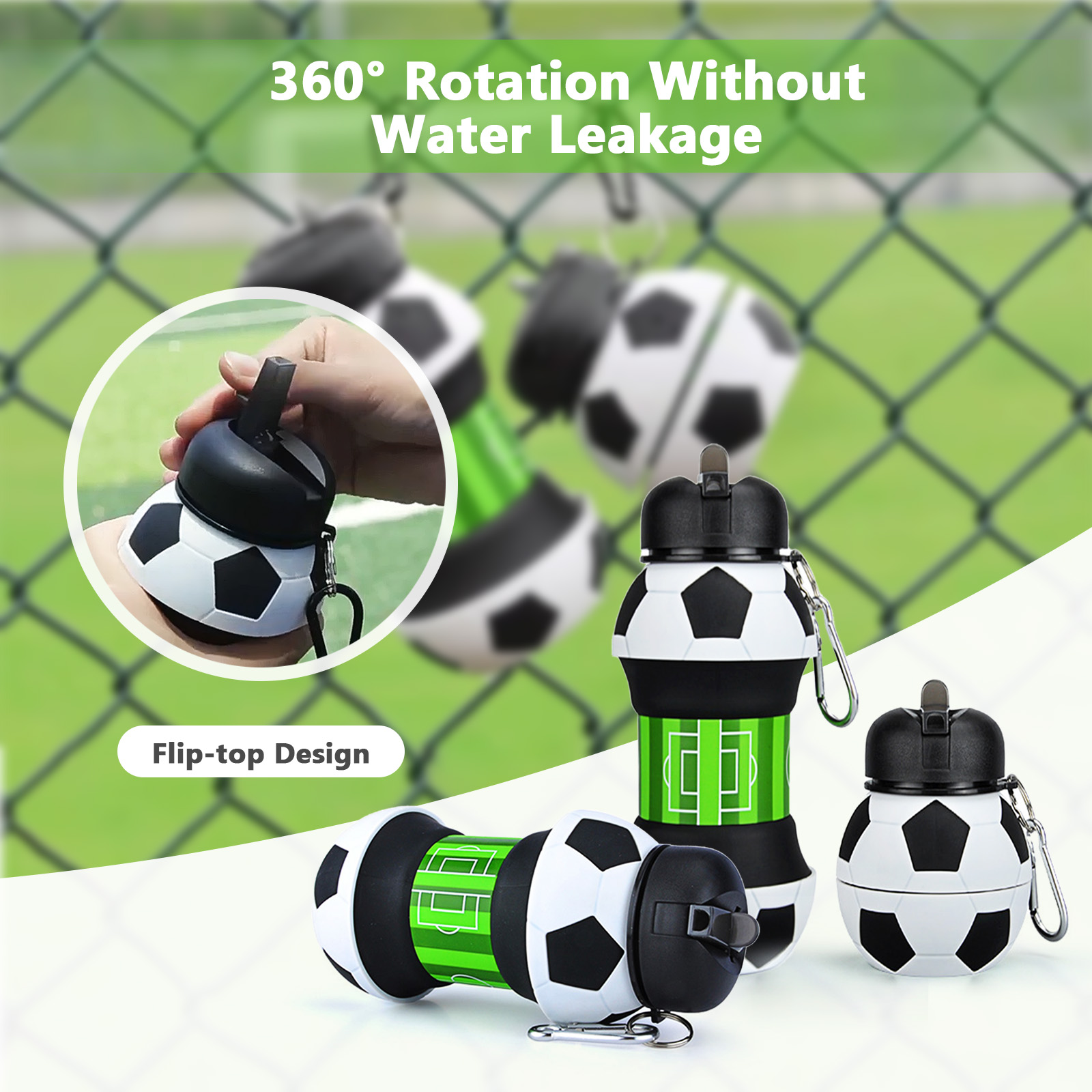 Botol Air Sepak Bola Lipat 550 - Outdoor Sport Field ulasan dan harga